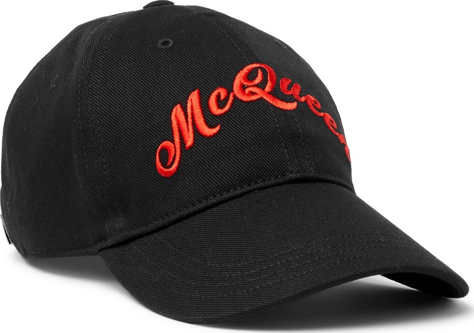 Alexander McQueen Logo-Embroidered Cotton-Twill Baseball Cap