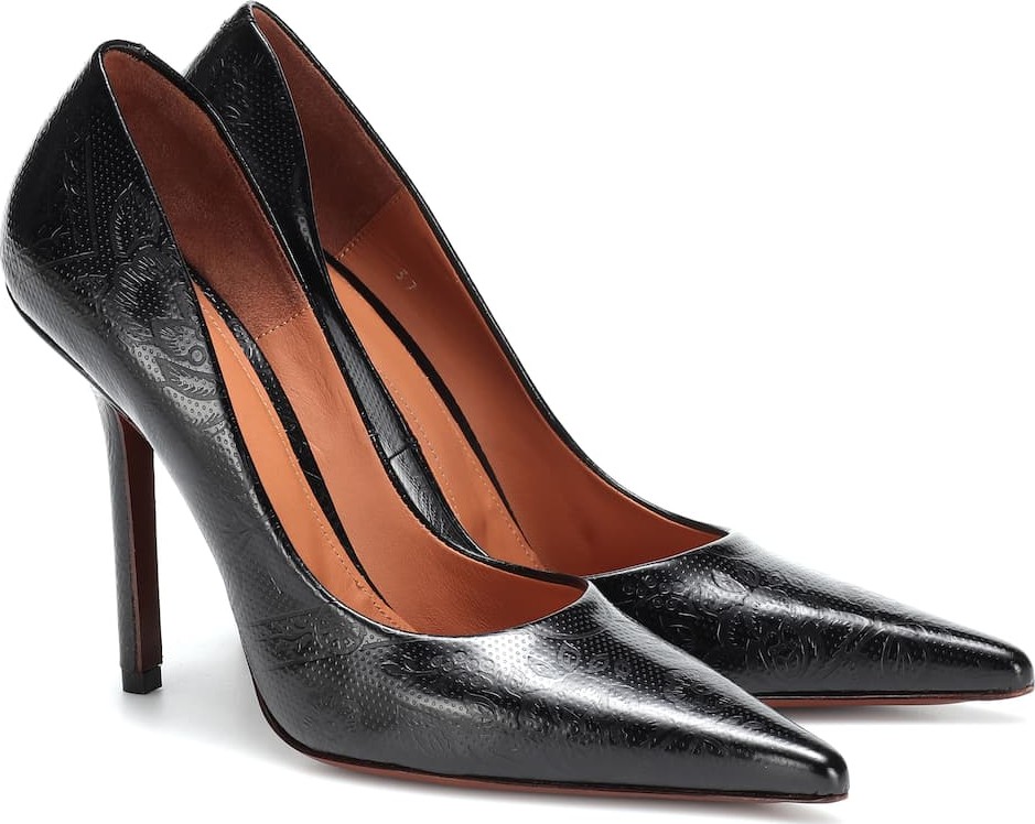 Vetements Embossed leather pumps