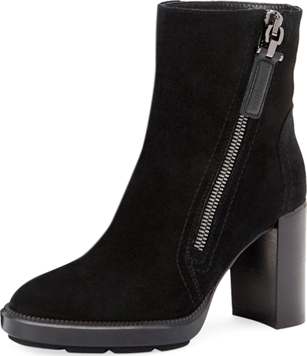 Aquatalia Ilenia Suede Platform Booties