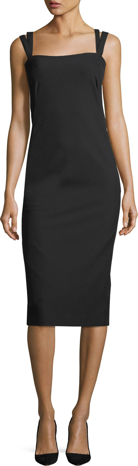 Theory Perfect Sheath Sleeveless Midi Dress