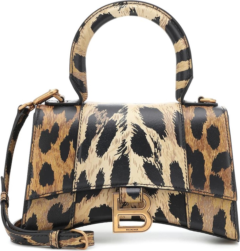 Balenciaga Hourglass XS printed leather tote
