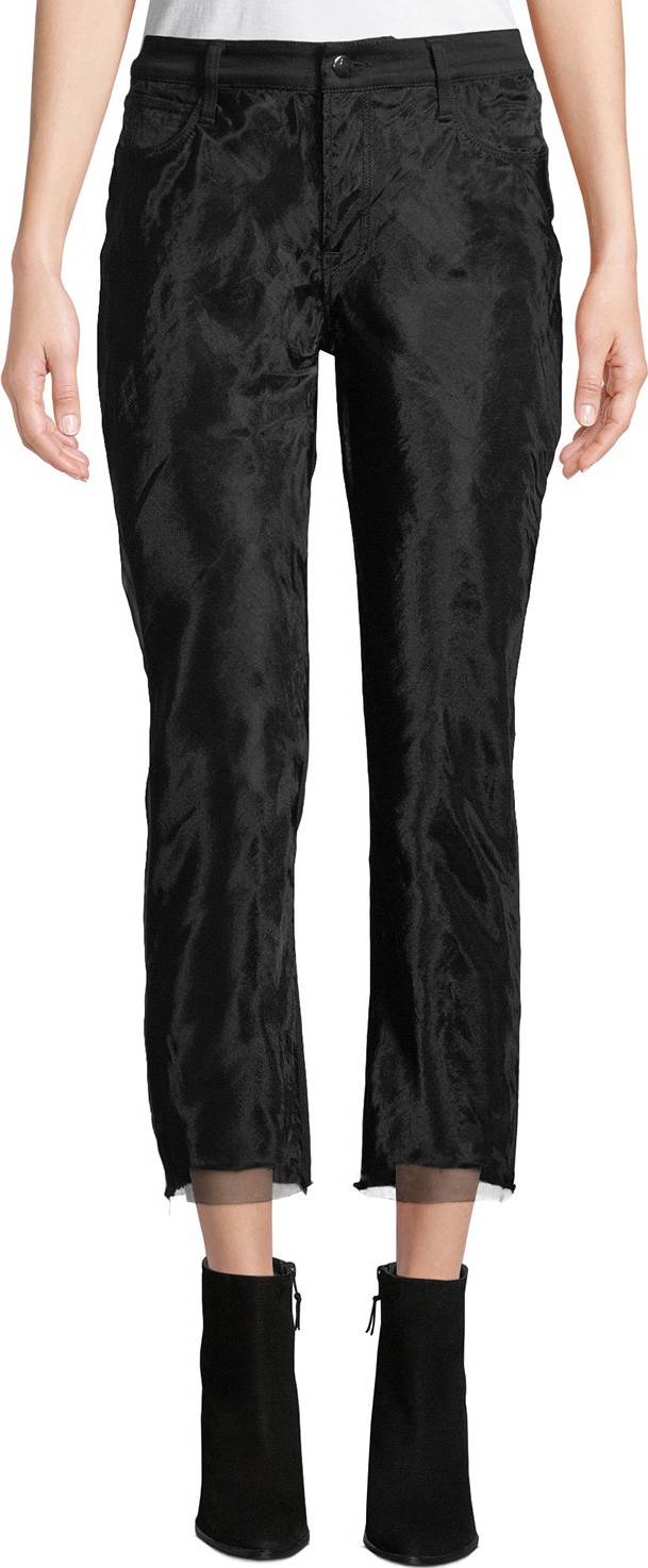 J BRAND Ruby High-Rise Cropped Cigarette Jeans