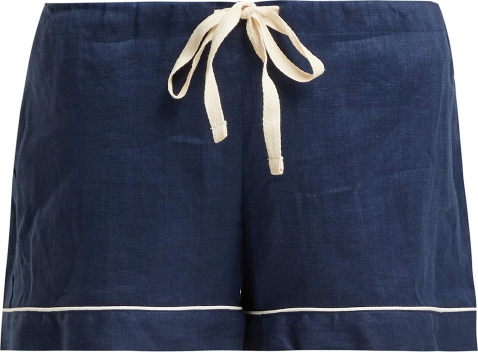 Pour Les Femmes Linen pyjama shorts