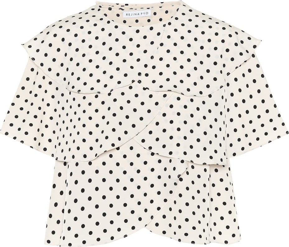 Rejina Pyo Jude flounced polka-dot top