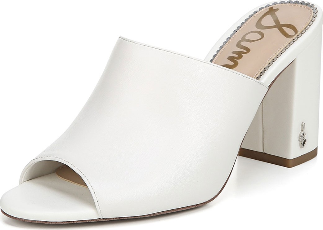 Sam Edelman Orlie Block-Heel Leather Mule Sandals