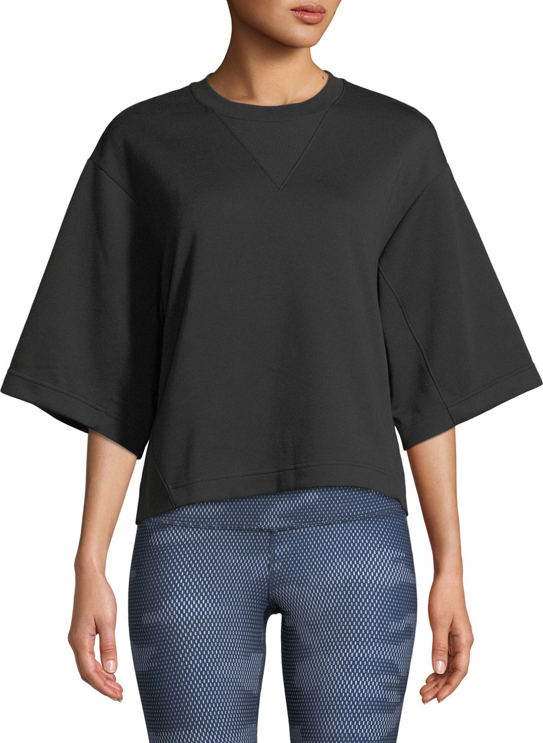 The North Face Train Logo Cropped Pullover Top