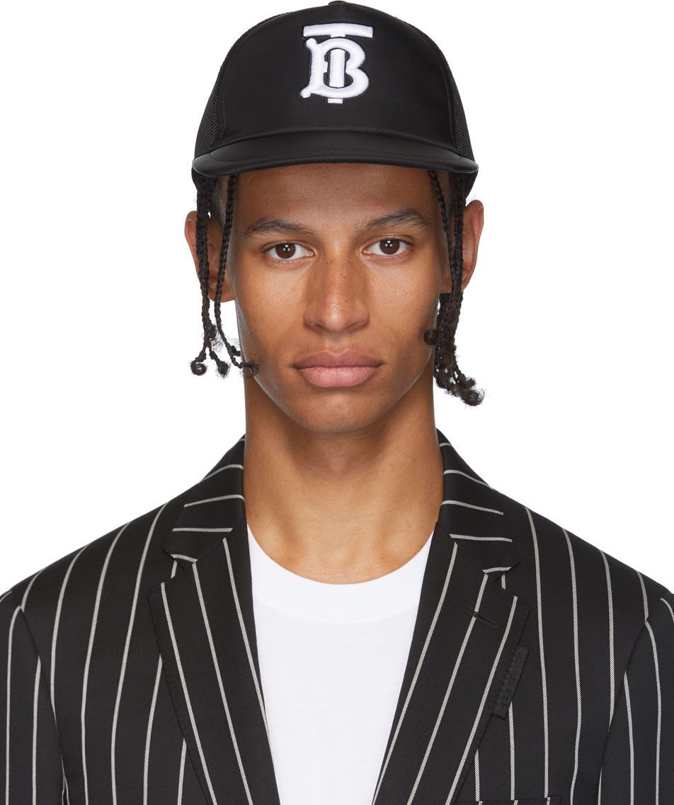 Burberry London England Black Monogram Cap