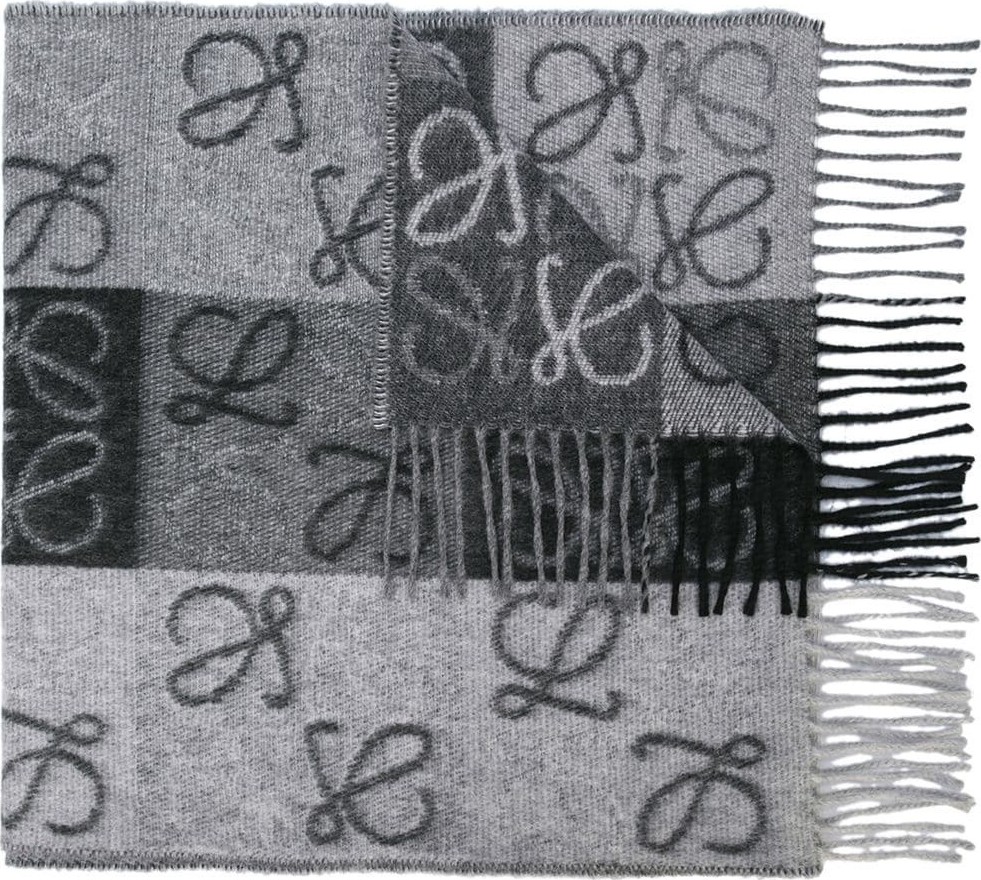 LOEWE logo print scarf
