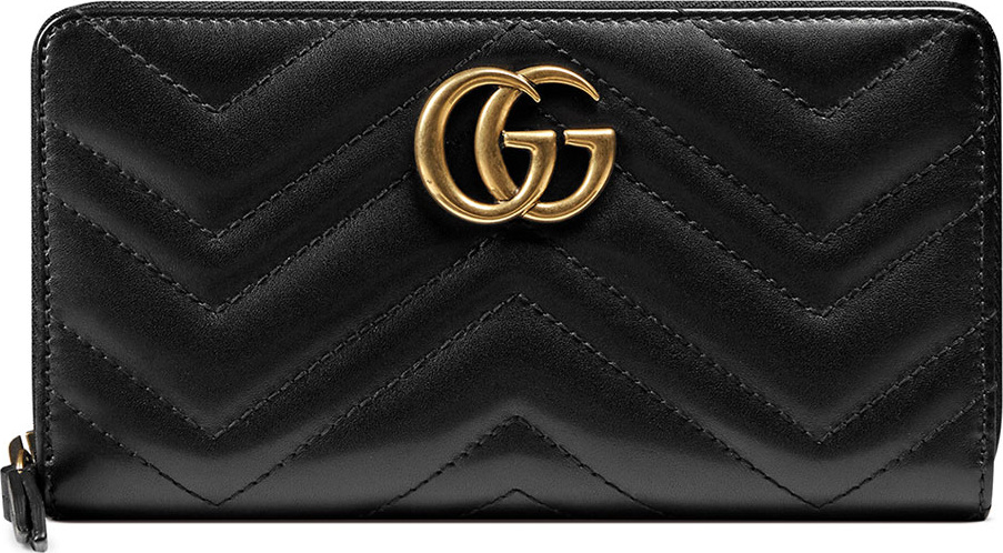 Gucci GG Marmont Medium Quilted Zip Wallet