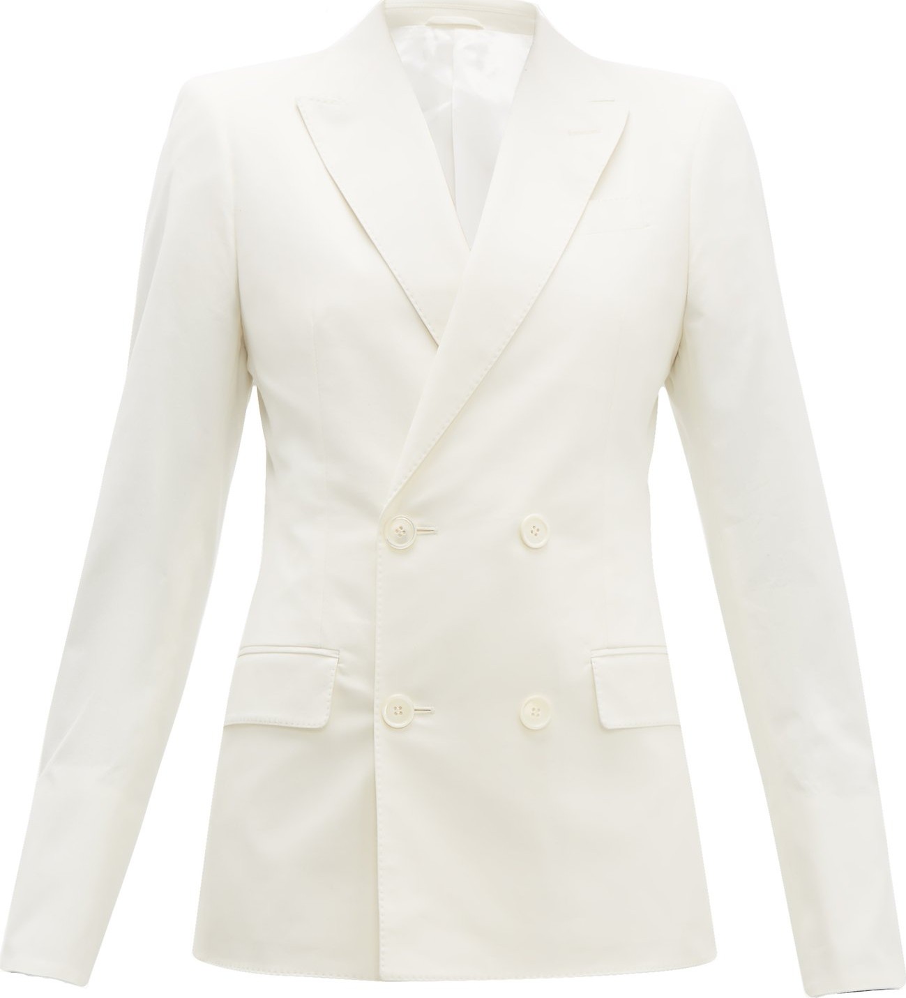 Connolly Double-breasted cotton-blend blazer