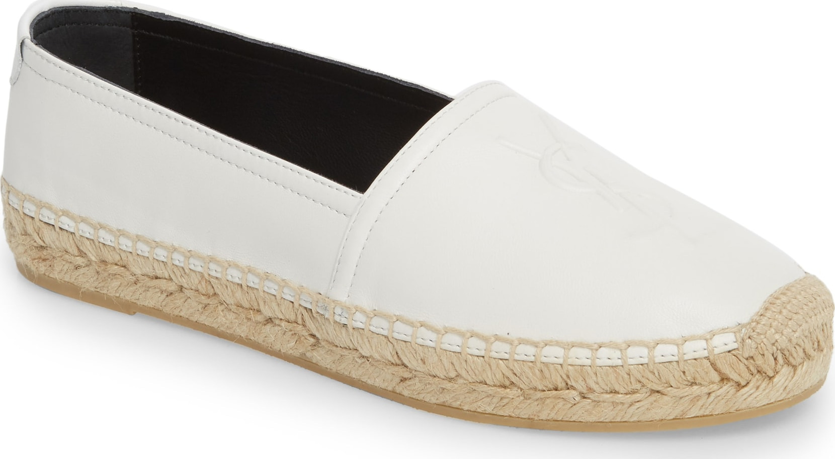 Saint Laurent Logo Espadrille Flat