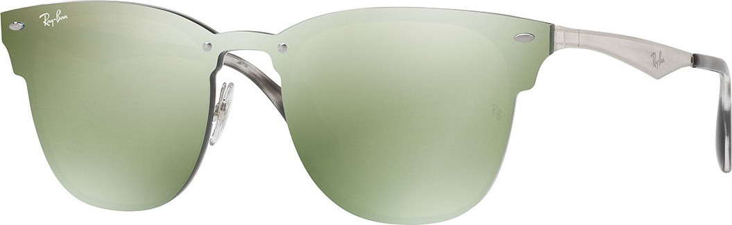 Ray Ban Blaze Clubmaster Lens-Over-Frame Sunglasses