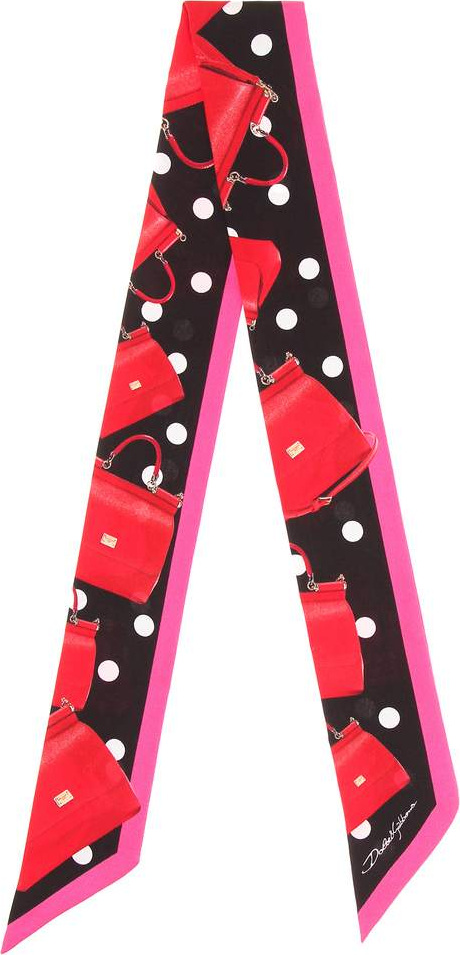 Dolce & Gabbana Printed silk scarf