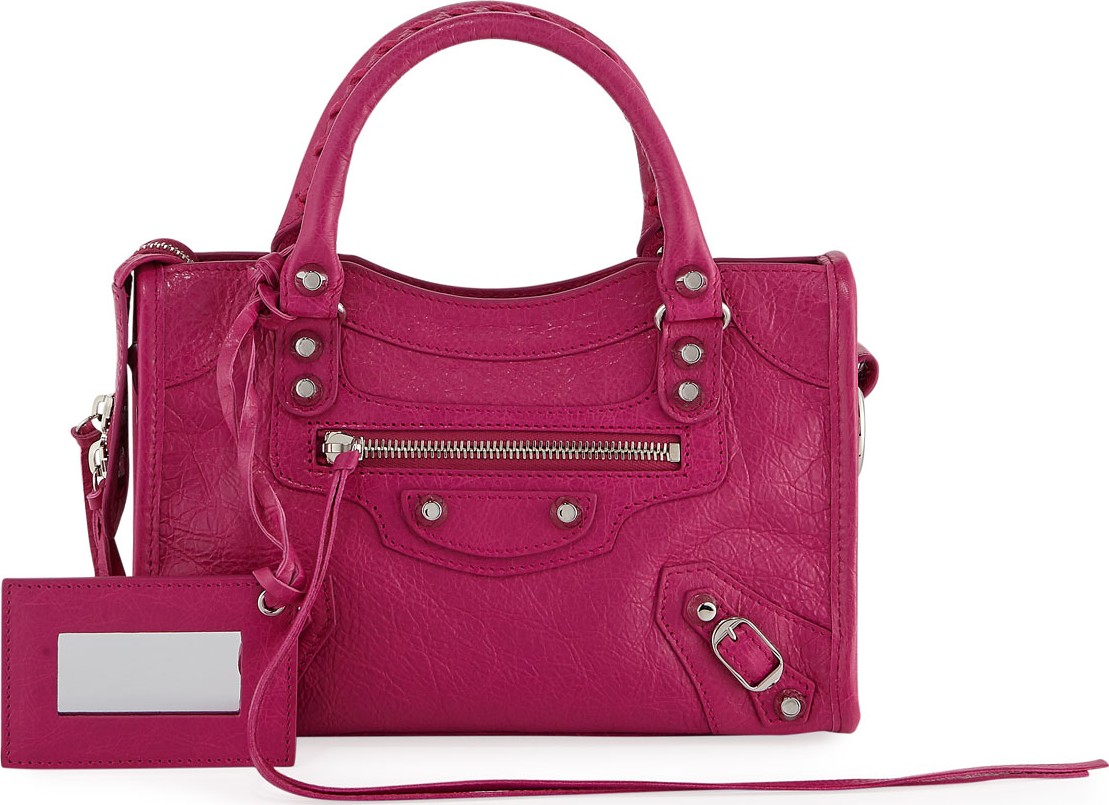 Balenciaga Metallic Edge Classic Mini City Crossbody Bag