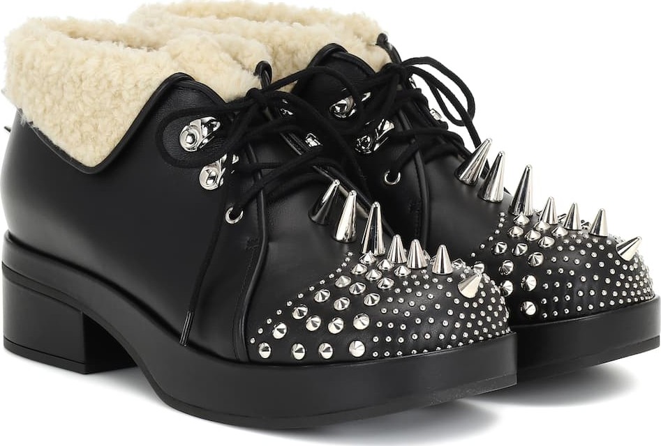 Gucci Studded leather ankle boots
