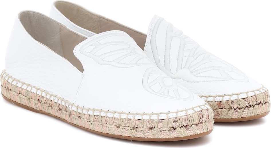 Sophia Webster Butterfly leather espadrilles