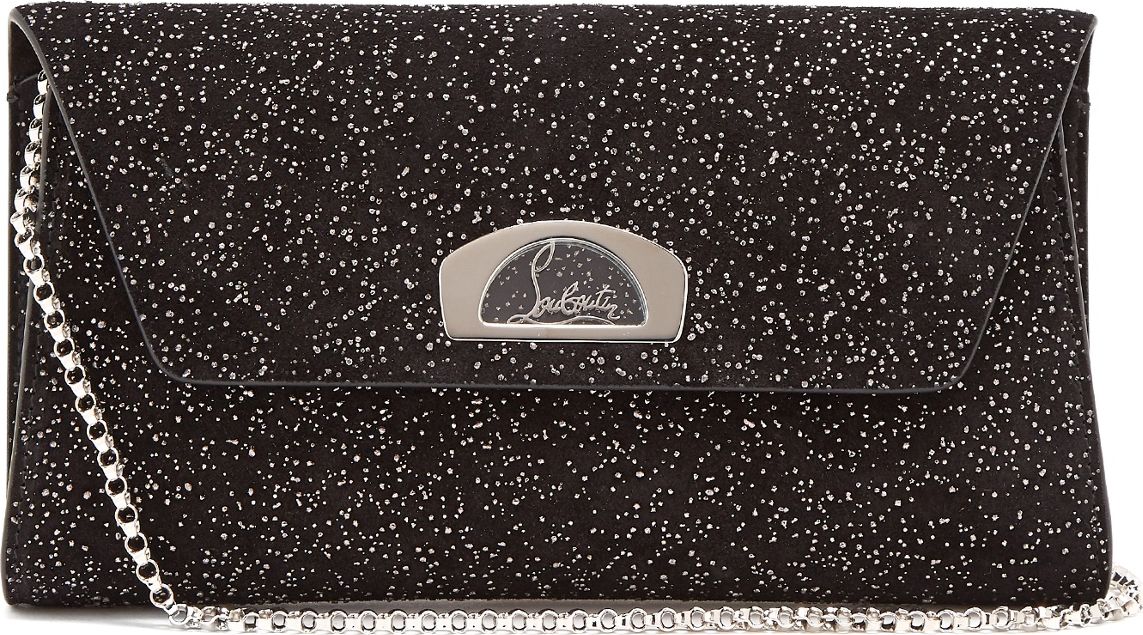 Christian Louboutin Vero Dodat embellished suede clutch