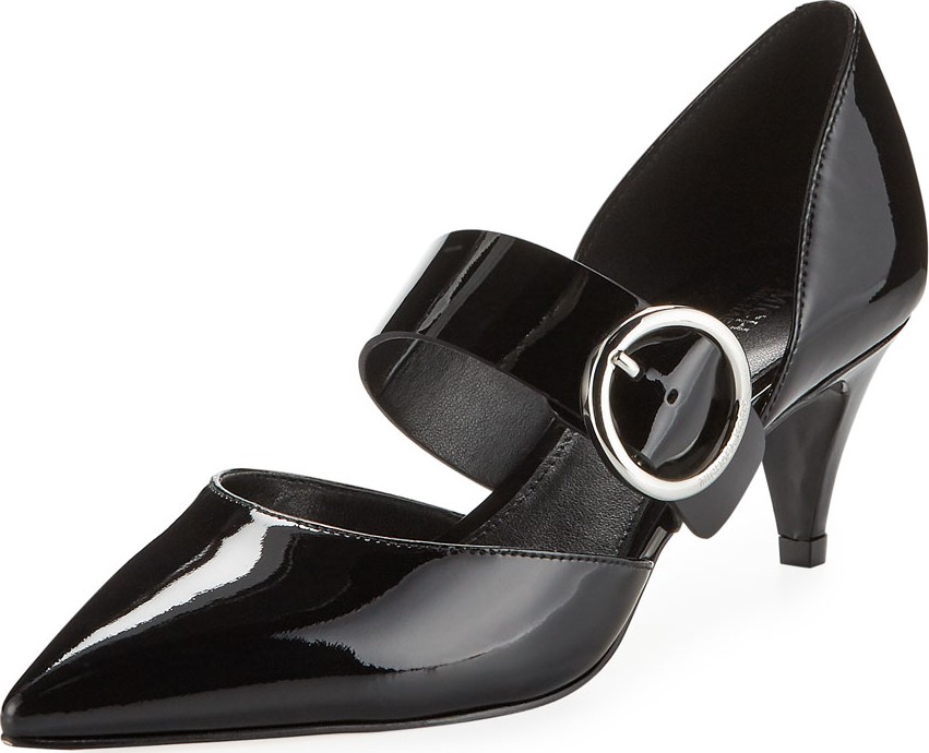 MICHAEL MICHAEL KORS Estelle Patent Kitten-Heel Mary Jane Pumps MICHAEL MICHAEL KORS Estelle Patent Kitten-Heel Mary Jane Pumps