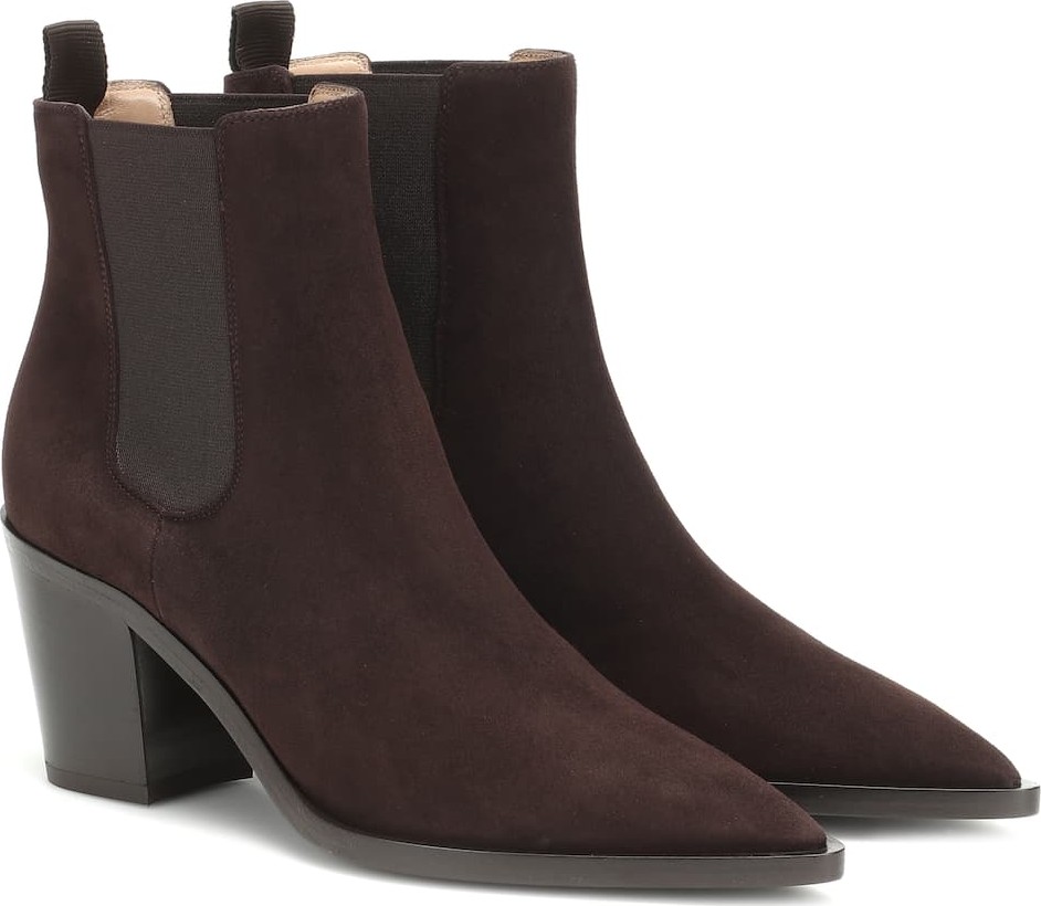 Gianvito Rossi Romney 70 suede ankle boots
