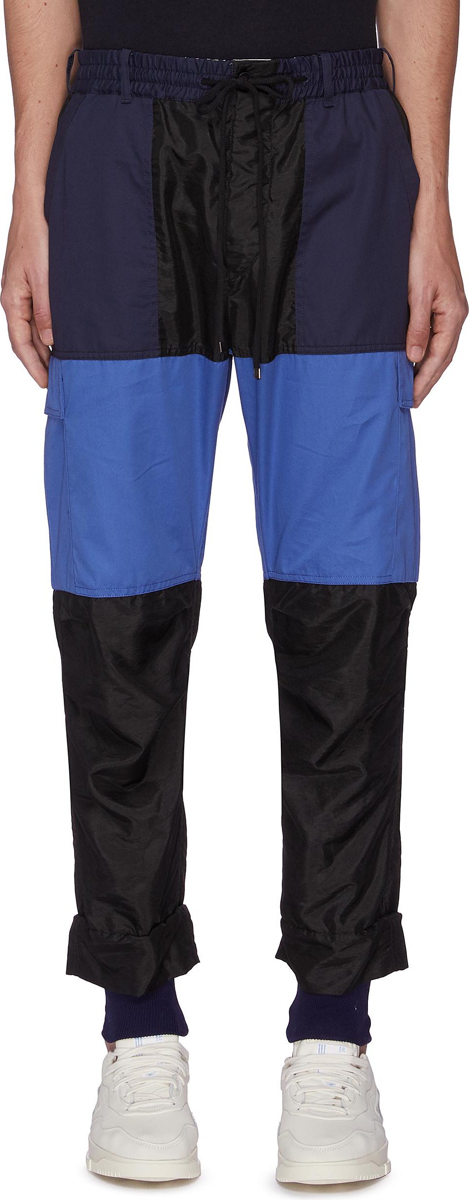 Maison Flaneur Colour-Block Jogger Pants