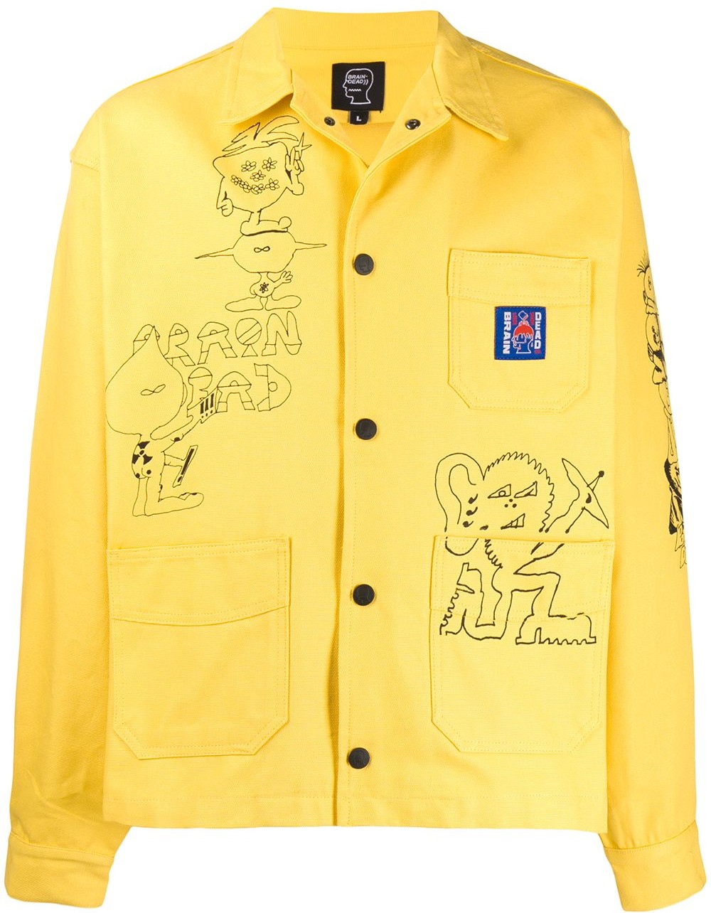 Brain Dead Sketch print jacket
