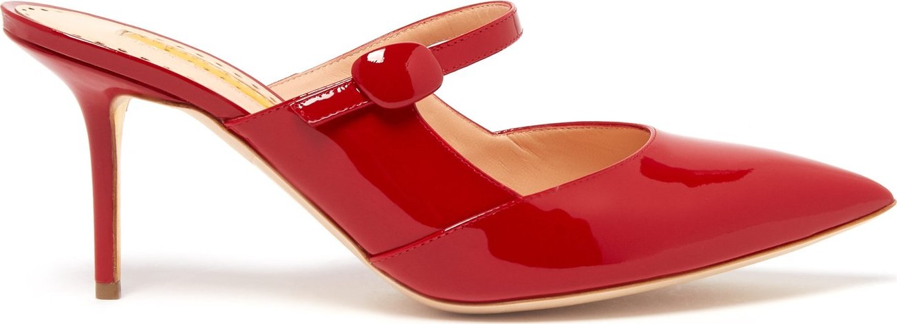 Rupert Sanderson Tosca patent-leather Mary-Jane mules