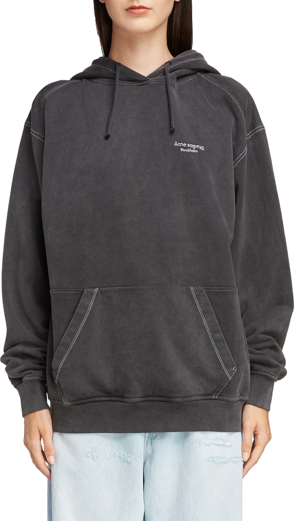 Acne Studios Embroidered Logo Hoodie