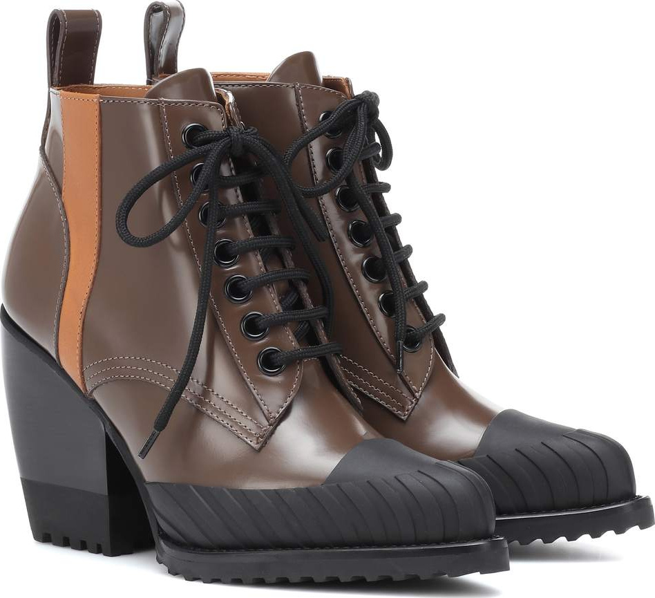 Chloe Rylee leather lace-up boots