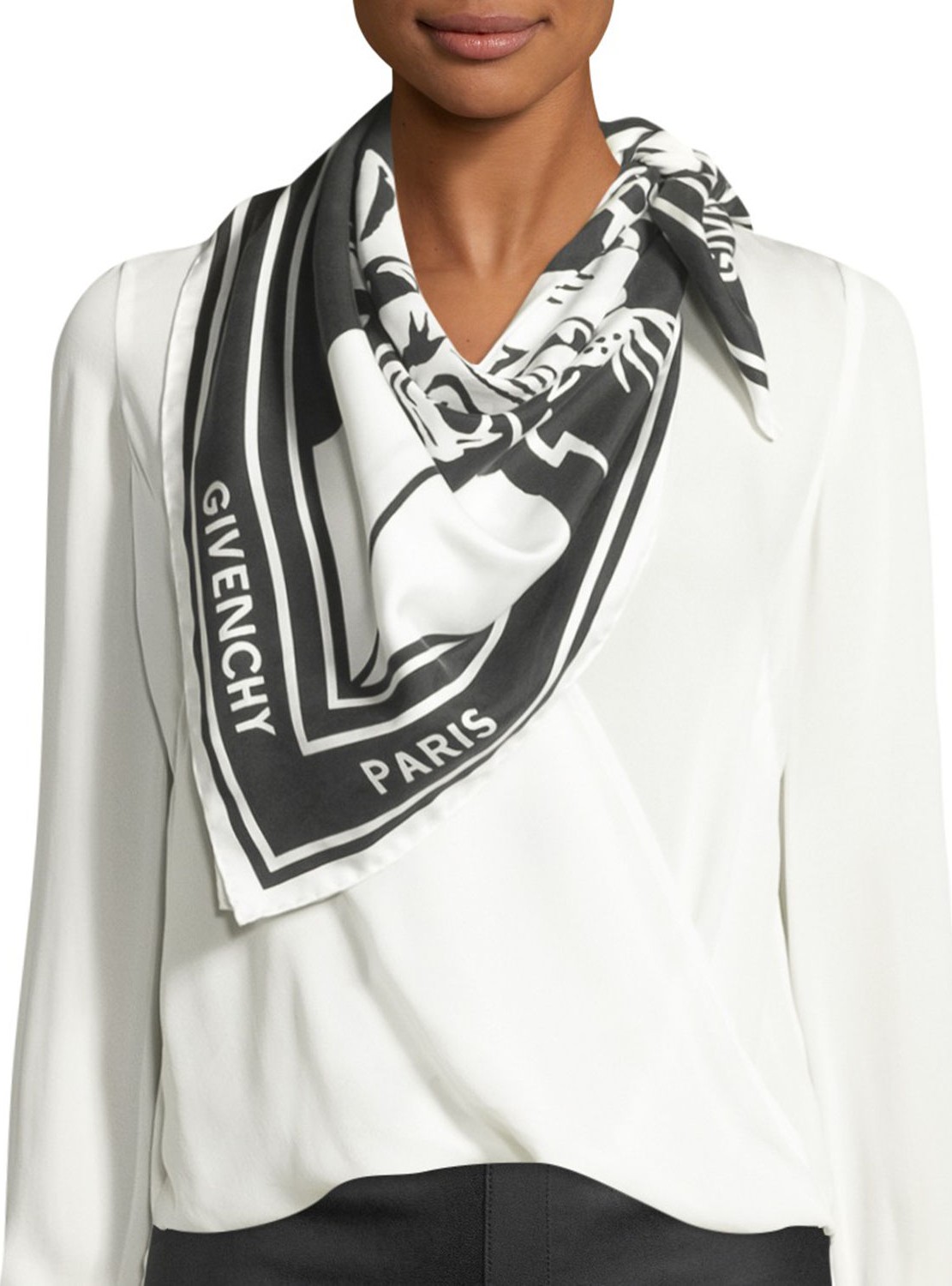 Givenchy Catwings Square Silk Scarf