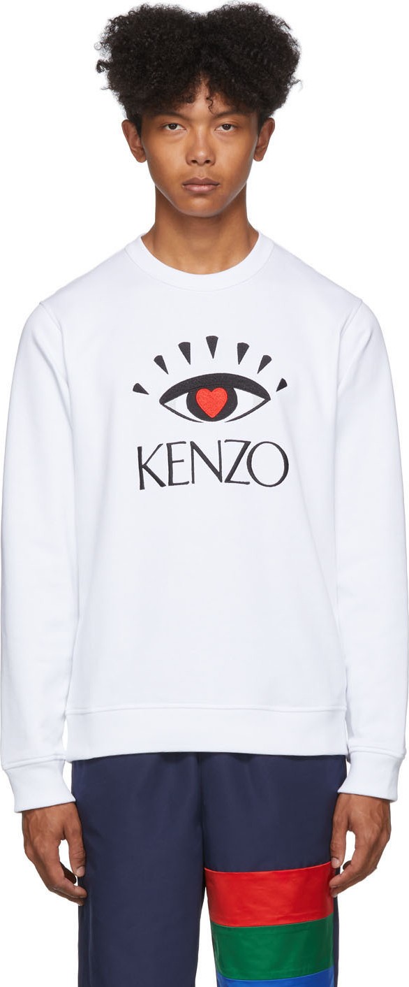 KENZO White Limited Edition Cupid Sweatshirt
