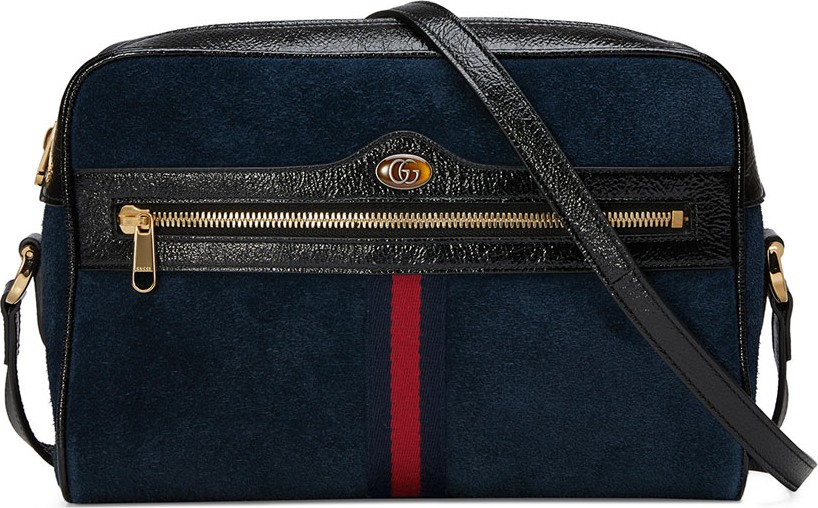 Gucci Ophidia Medium Suede Camera Crossbody Bag