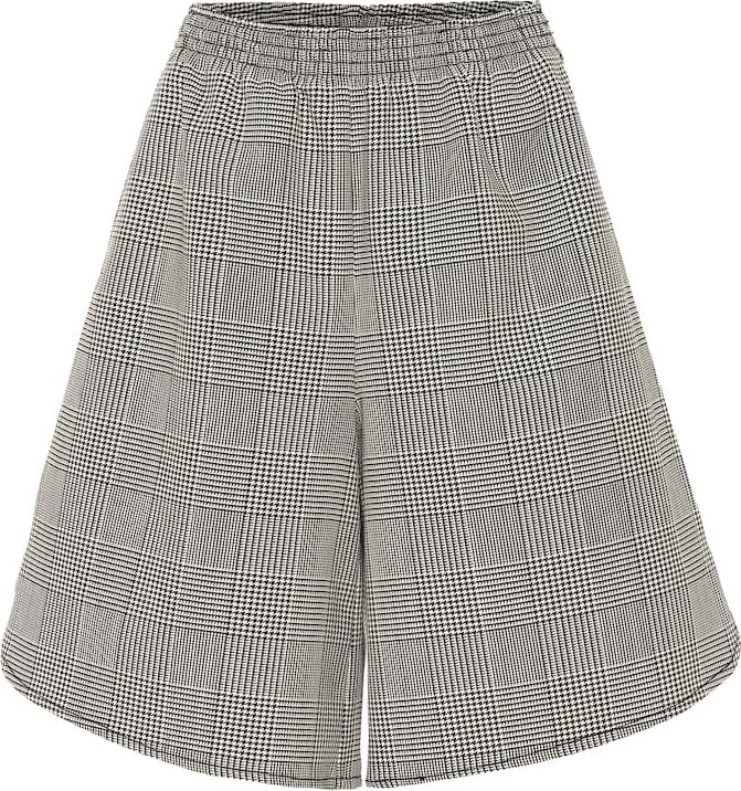MM6 Maison Margiela Houndstooth wool-blend shorts