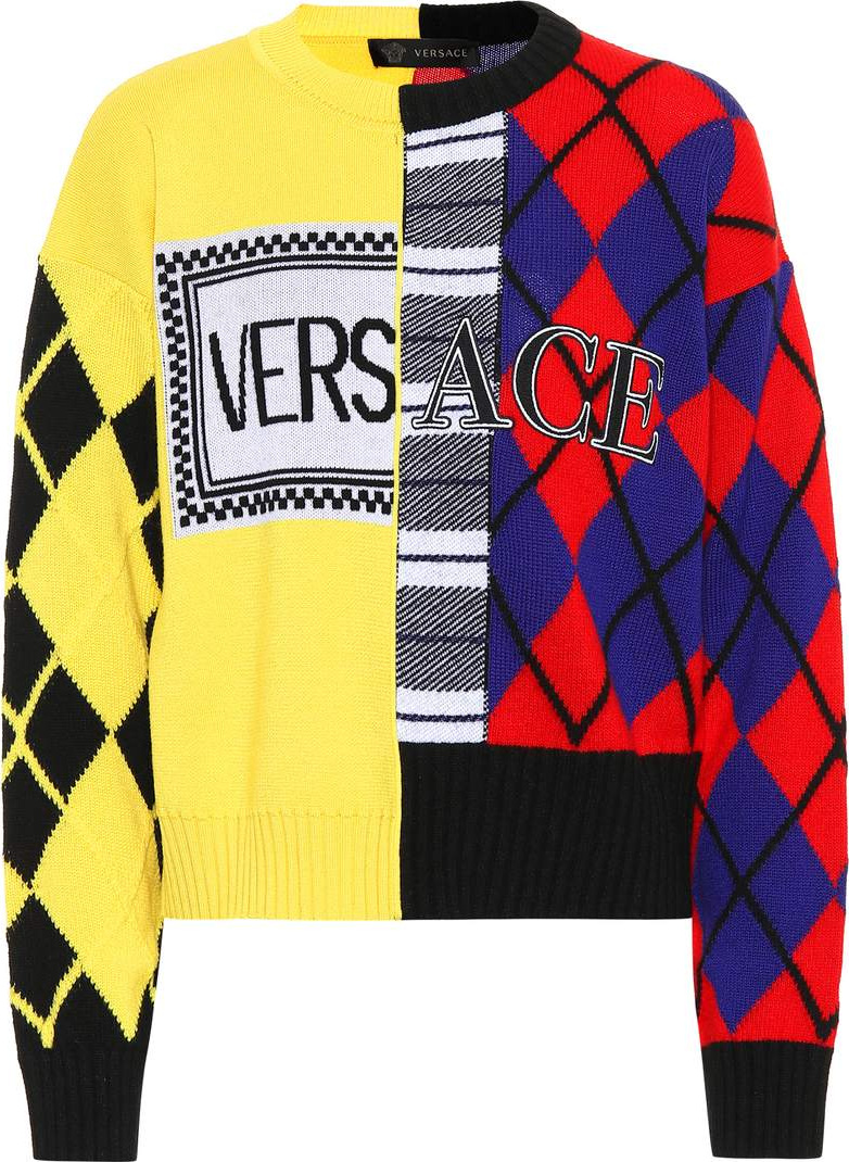 Versace Wool and cashmere-blend sweater