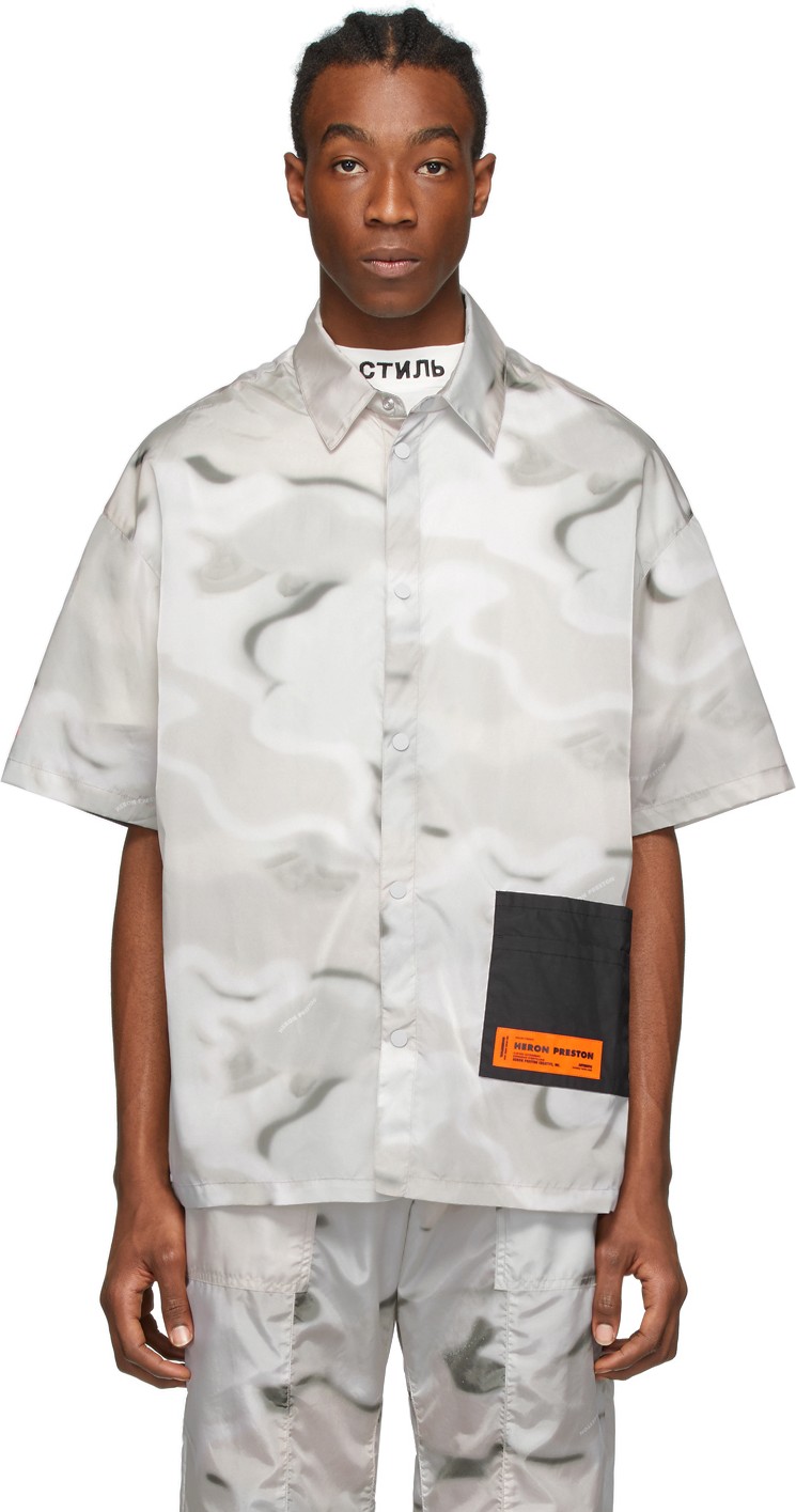 Heron Preston Multicolor Camo Pocket Shirt