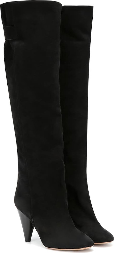 Isabel Marant Lacine suede knee-high boots