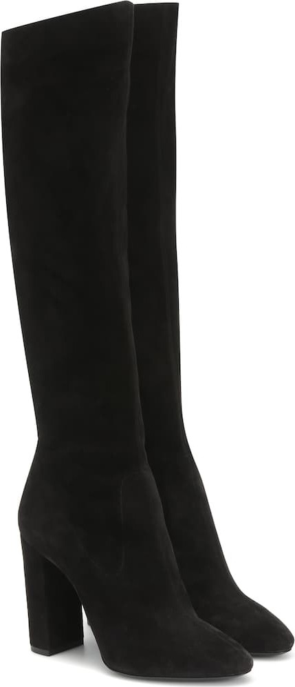 Saint Laurent Lou 105 suede knee-high boots
