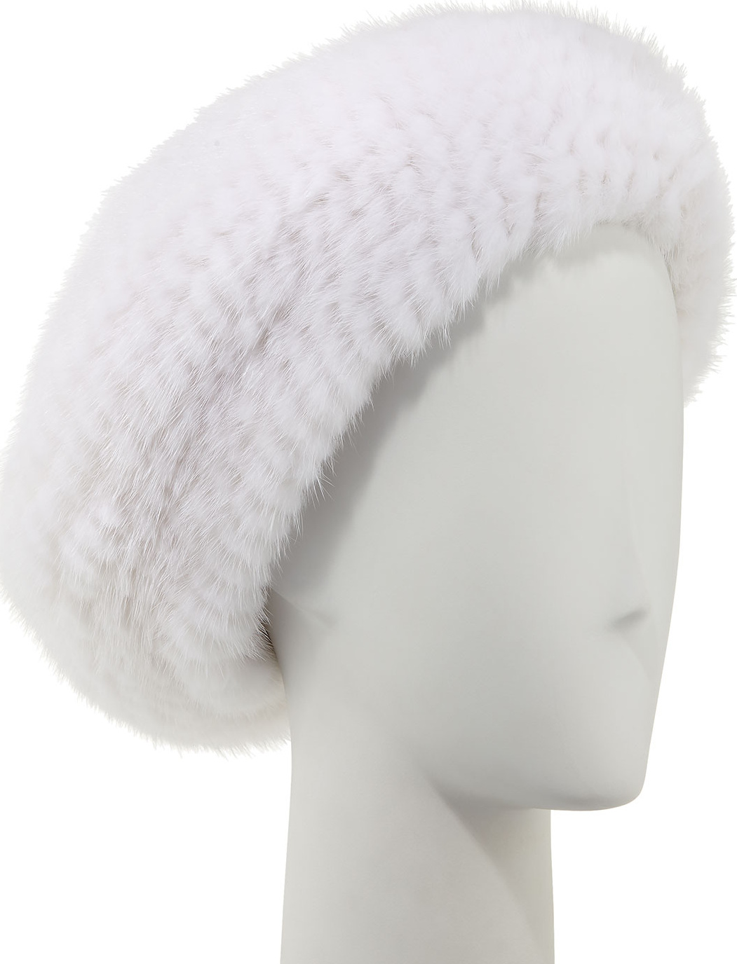 Surell Mink Fur Knit Beret