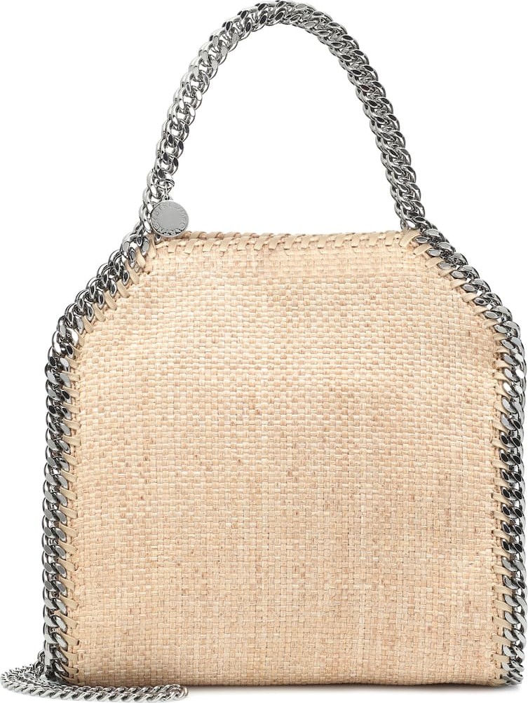 Stella McCartney Falabella Mini raffia tote