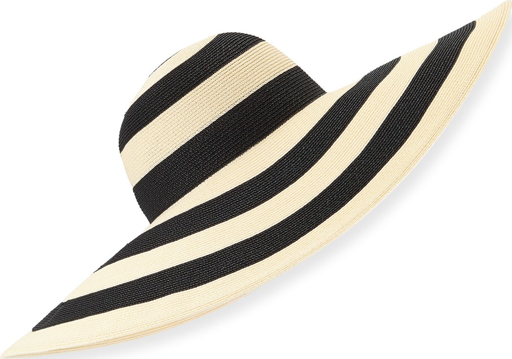 Eugenia Kim Sunny Striped Wide-Brim Sun Hat