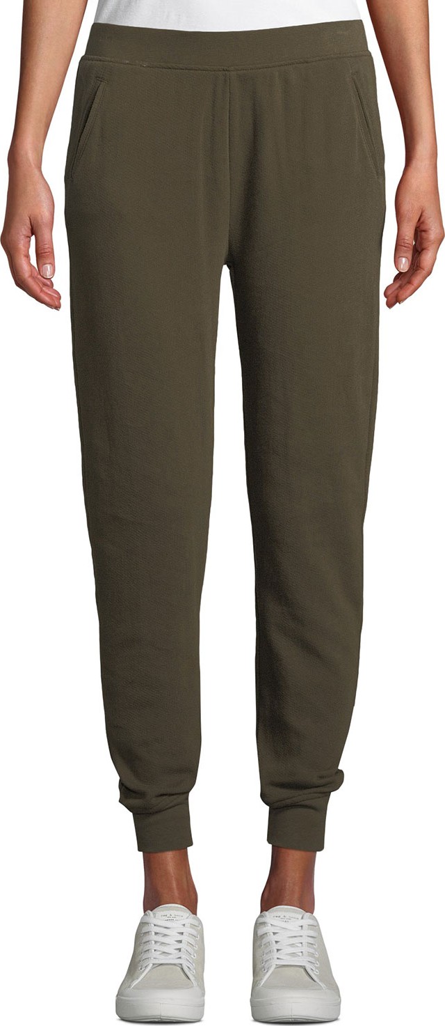 ATM Anthony Thomas Melillo Slim Cuffed Pull-On Terry Sweatpants