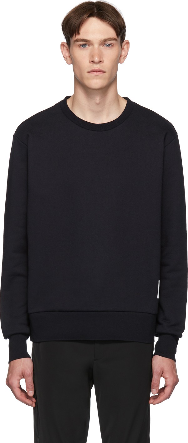 Thom Browne Navy RWB Stripe Sweatshirt