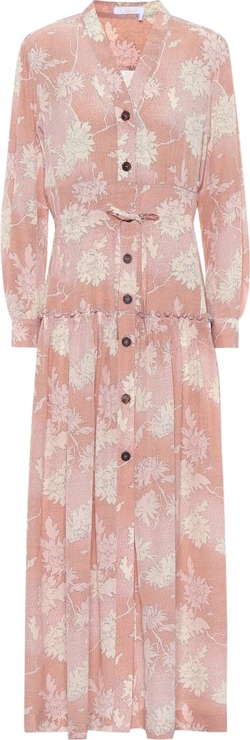 Chloe Floral silk maxi dress