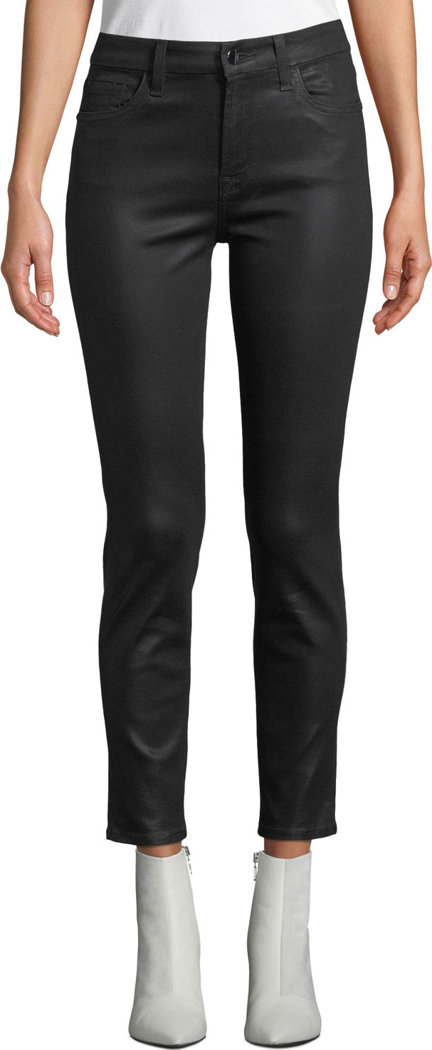Jen7 Riche Touch Coated Ankle Skinny Jeans