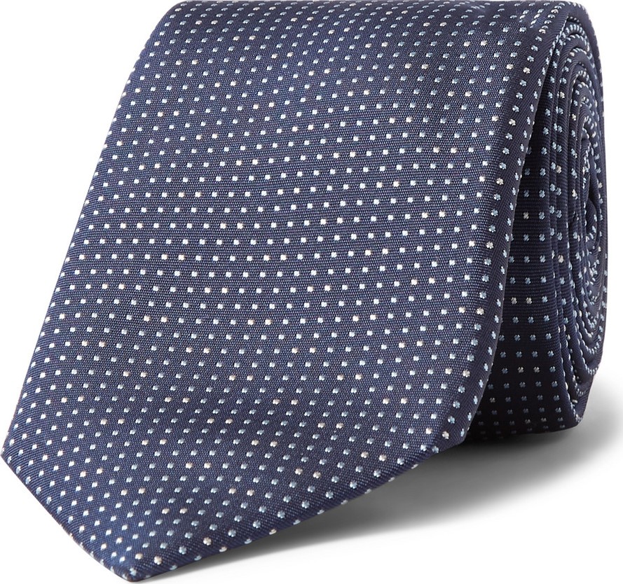 HUGO BOSS 8cm Pin-Dot Silk Tie