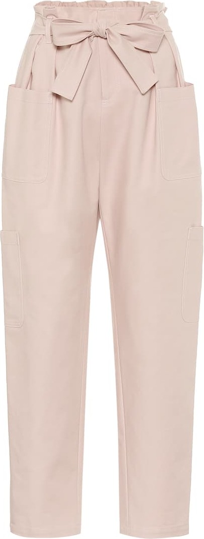 RED Valentino Stretch-cotton high-rise pants