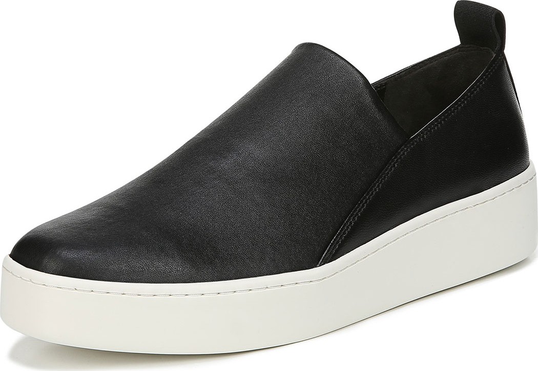Vince Saxon Stretch-Leather Platform Sneakers
