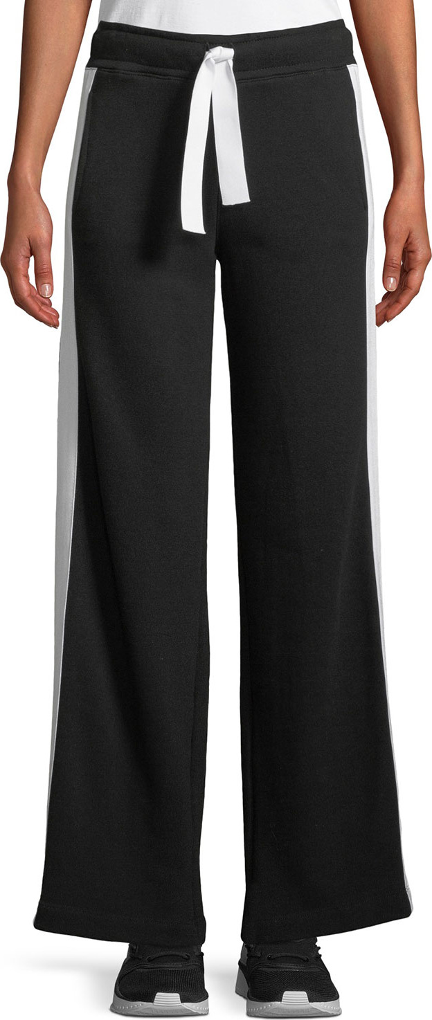 ALALA Wide-Leg Striped Activewear Track Pants