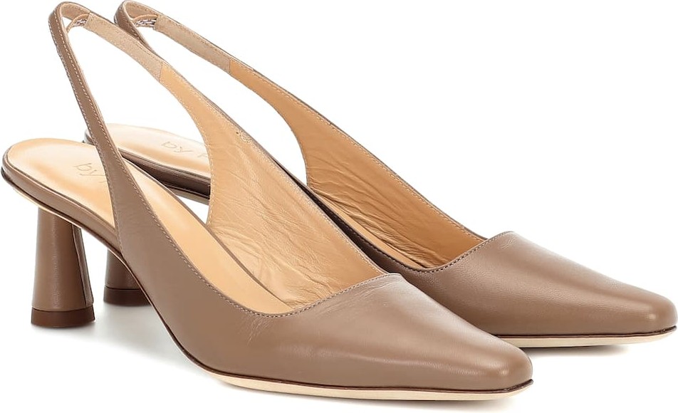 By Far Exclusive to Mytheresa – Diana leather pumps