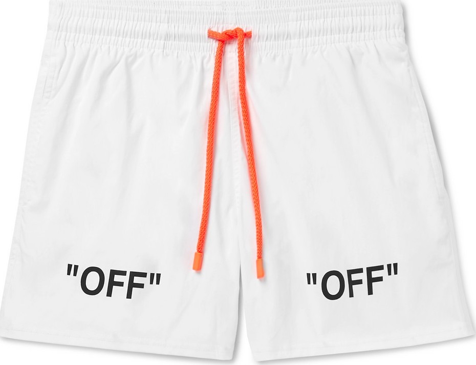 Off White + Vilebrequin Slim-Fit Mid-Length Swim Shorts