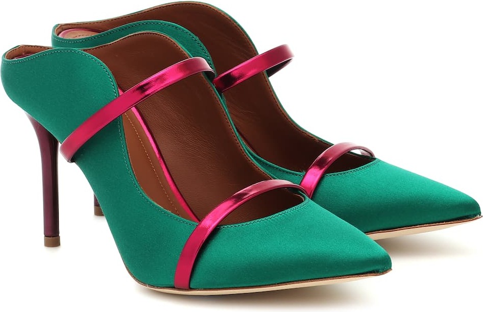 Malone Souliers Maureen 85 satin mules Malone Souliers Maureen 85 satin mules